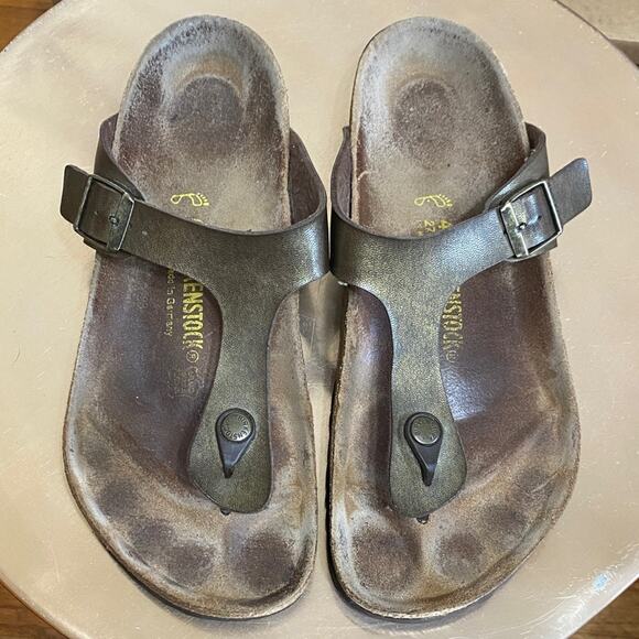 Birkenstock Bronze Leather Sandals Classic 42 270 Excellent condition! Boho Cali main image 7